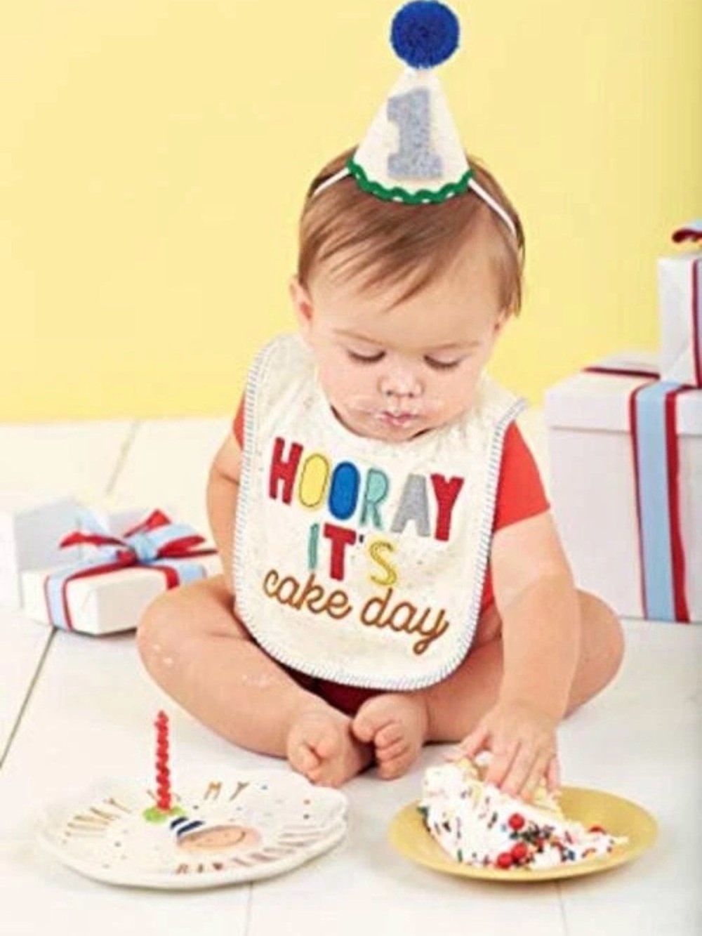Baby Boys First Birthday Cake Smashing Set, Multi, One Size